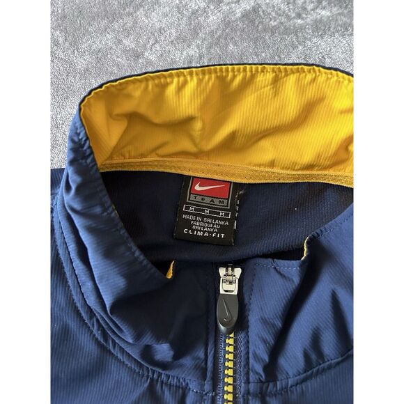 Nike Team ClimaFit West Virginia Mountaineers Full Zip Jacket Men's Medium Blue - Picture 8 of 12